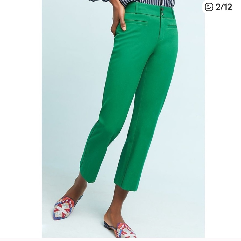 Anthropologie The Essential Crop Flare women size 0